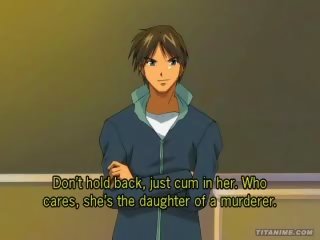 Hentai anime nastolatek gangbanged przez perverts