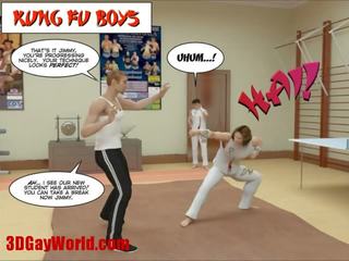 Kung fu 男孩 3d 同性戀者 漫畫 動畫 漫畫